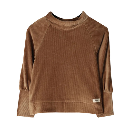 Corduroy top Witney - taupe