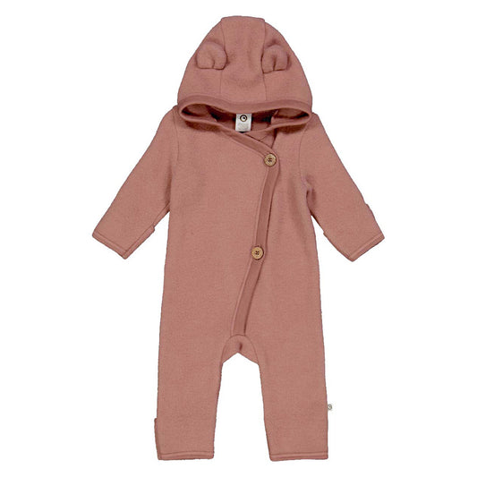 Müsli - merino wol fleece suit - daydream pink