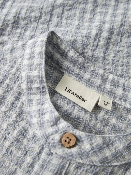 Lil'Atelier - woven shirt - coconut milk square