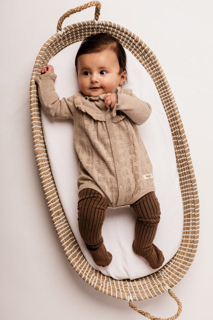 Baje Studio - knitted bodysuit Yens - sand desert