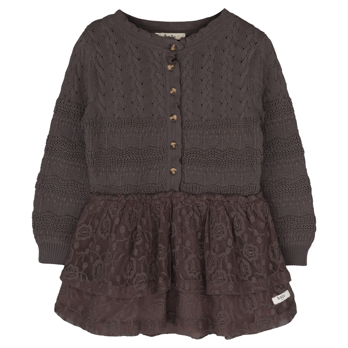 PREORDER - Baje Studio - dress Yole - brown choco