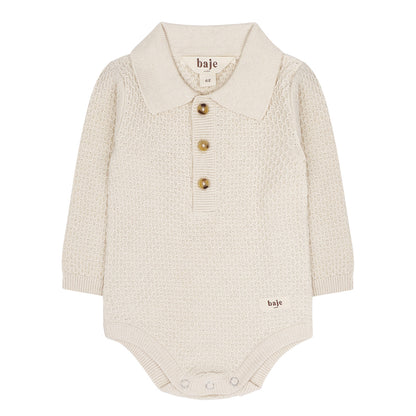 Baje Studio - knitted bodysuit Zalain - offwhite