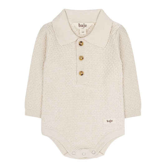 Baje Studio - knitted bodysuit Zalain - offwhite