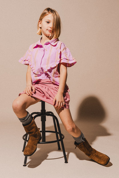 LABO - Blouse Santel - pink mulberry stripe