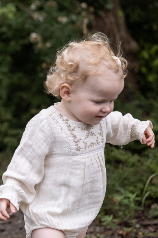 Lil'Atelier - woven shirt body - turtledove