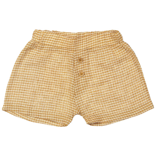 Riffle Amsterdam - shorts Zuri - camel brown square
