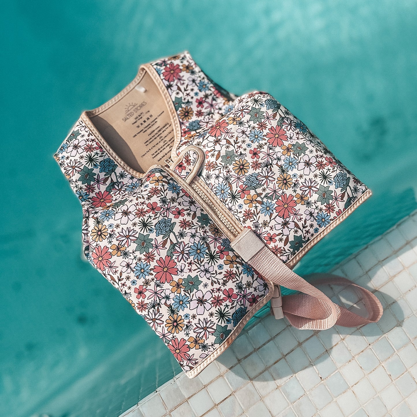 Salted Stories - floating vest - Sparkly Fleurs