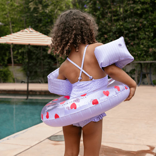 Swim Essentials - zwemband hartjes Ø55cm - lila