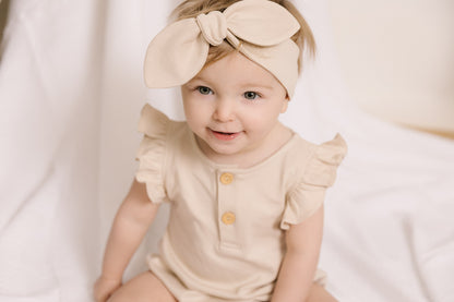 Bubble romper met ruches