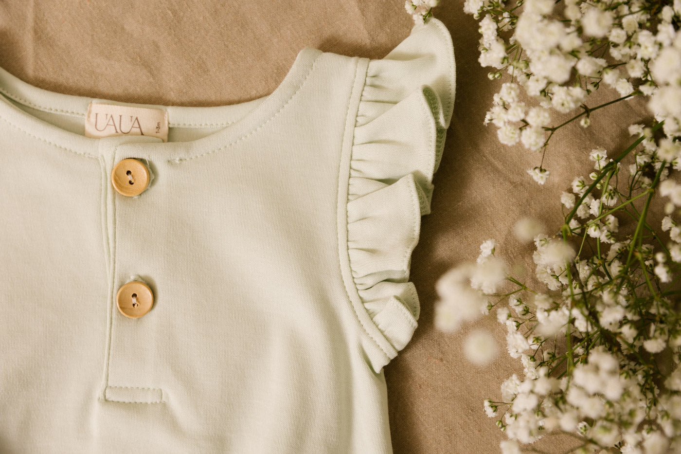 Bubble romper met ruches