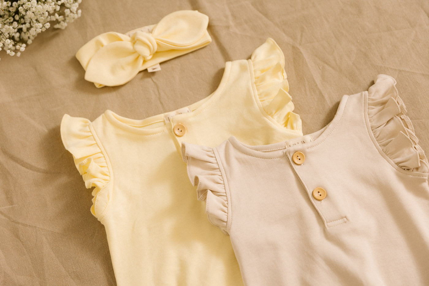 Bubble romper met ruches