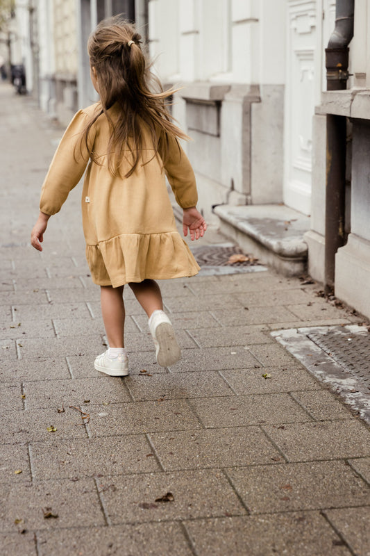 UAUA - tiered dress - camello