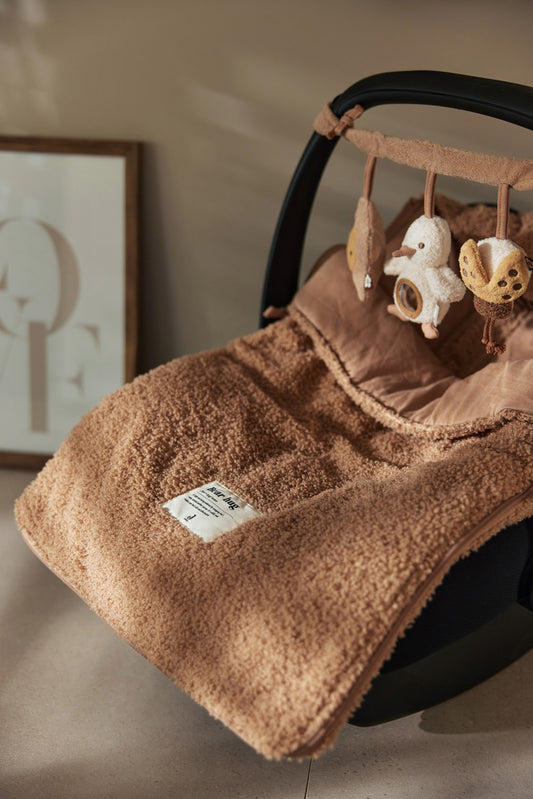 Voetenzak groep 0+ 3/5 punts - bouclé biscuit