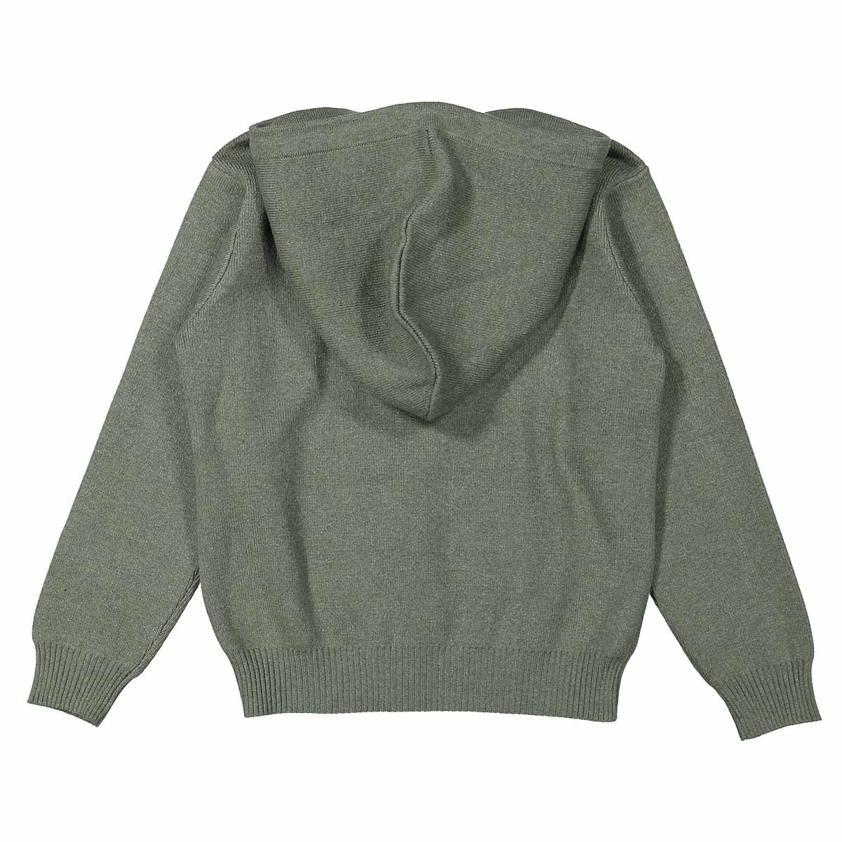 Gebreide hoodie Lewin ~ donkergroen