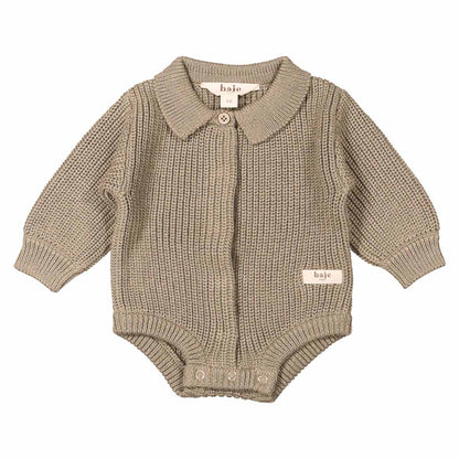 Gebreide romper Lawn ~ beige