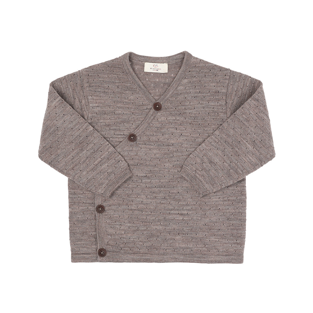 Copenhagen Colors - overslag vest merino wol - natural melange