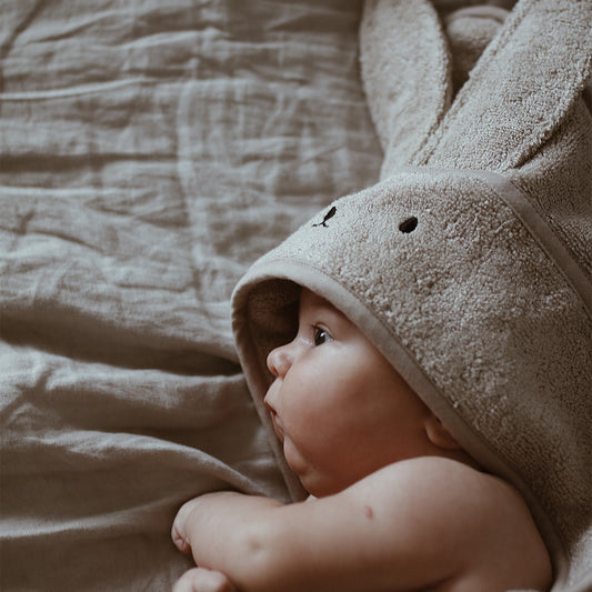 Badcape konijn ~ beige