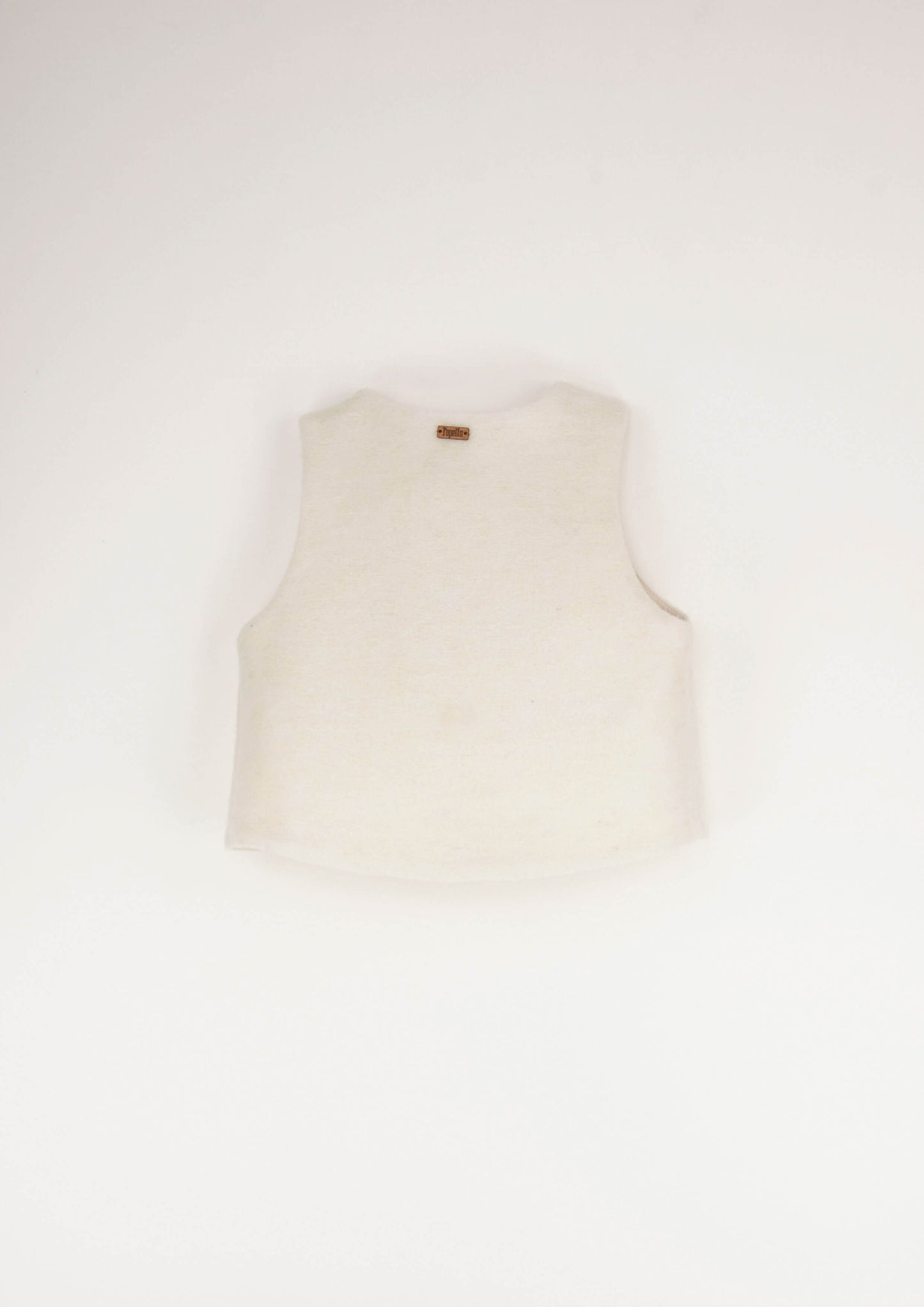 Wollen gilet ~ offwhite