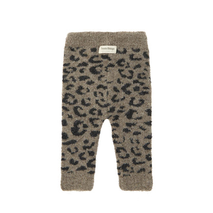 Gebreide legging ~ animal print