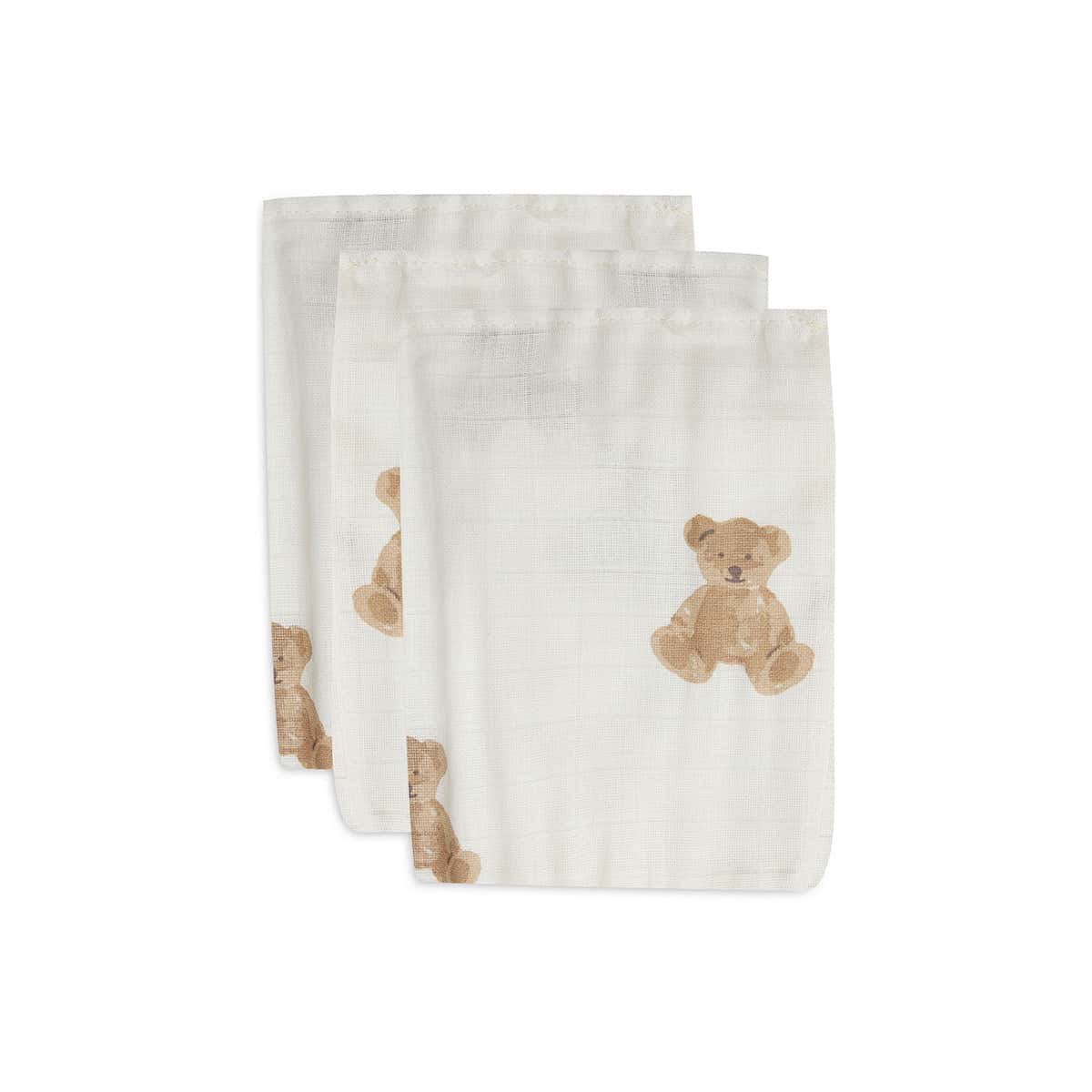 Hydrofiele Washandje Teddy Bear (3 stuks)