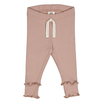 Rib legging ~ rose wood