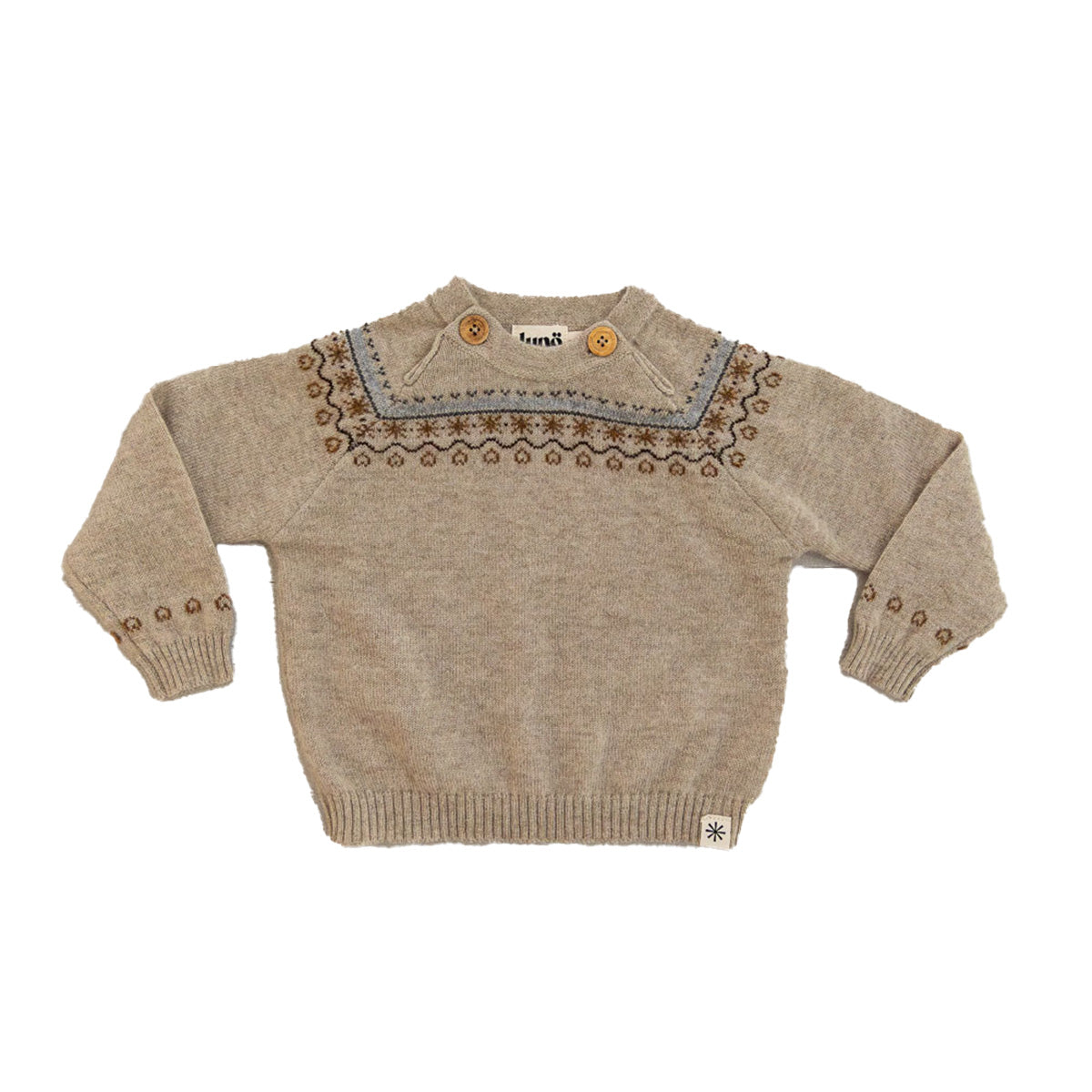 Cashmere Sweater Nino Jacquard ~ Beige