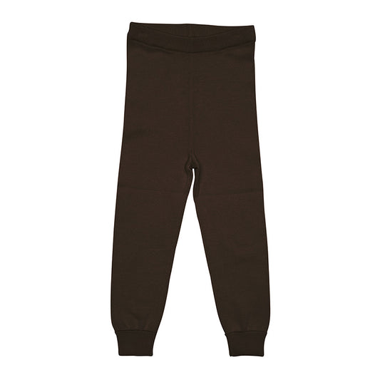 Copenhagen Colors - dun gebreide legging - bruin